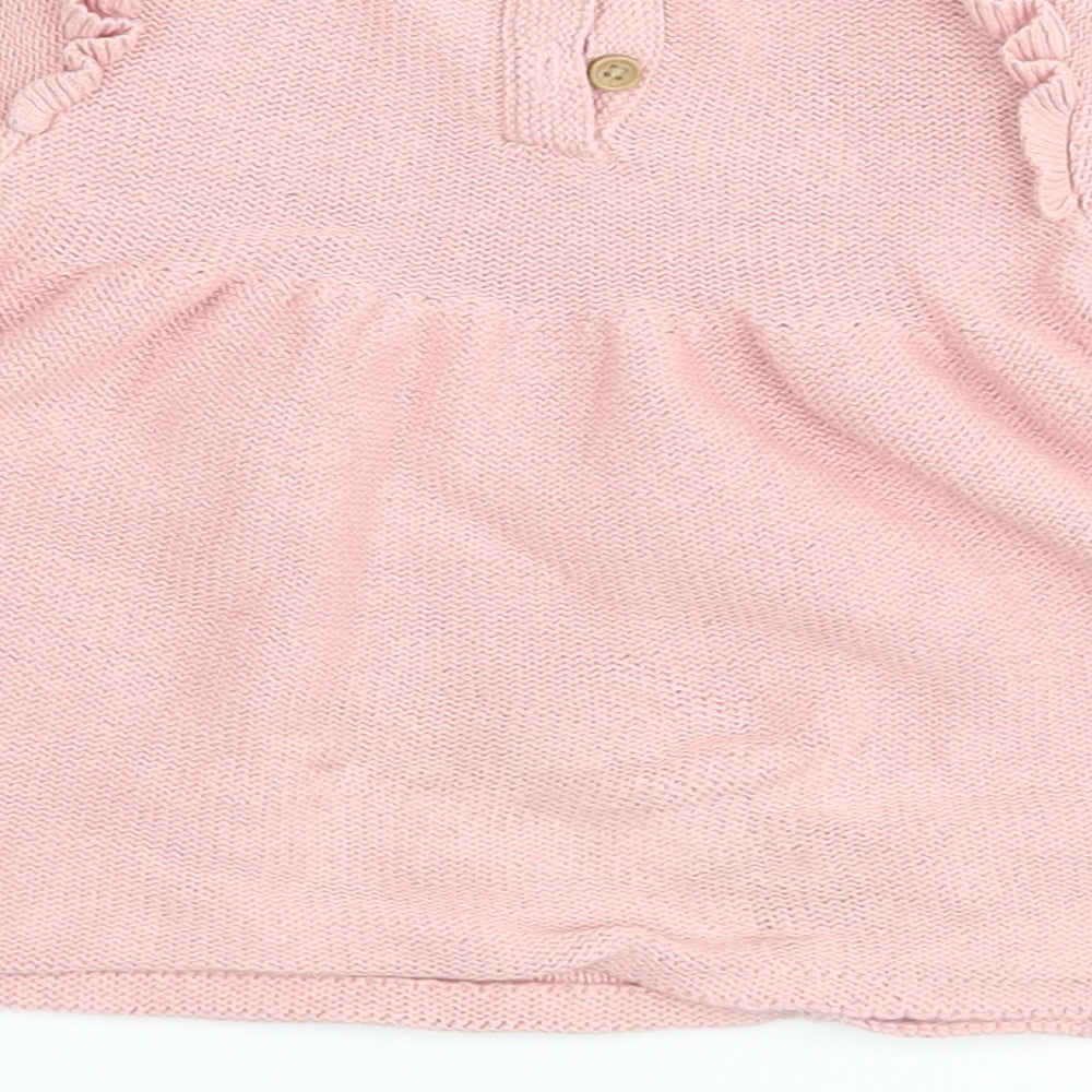 George Girls Pink   Pullover Jumper Size 0-3 Months