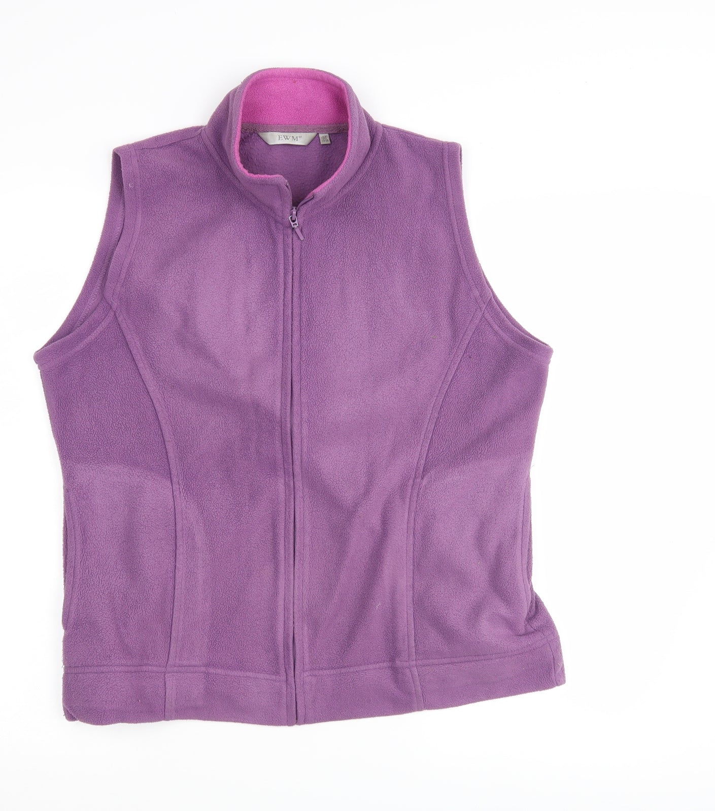 EWM Womens Pink  Flannel Gilet Jacket Size M