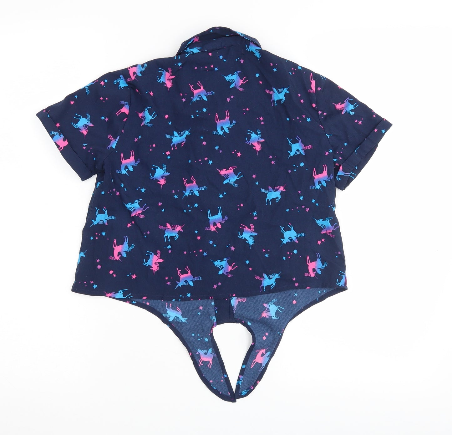 Blue Zoo Girls Blue   Basic Blouse Size 12 Years