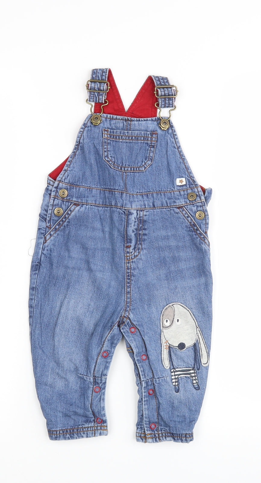 NEXT Boys Blue   Dungaree One-Piece Size 9-12 Months