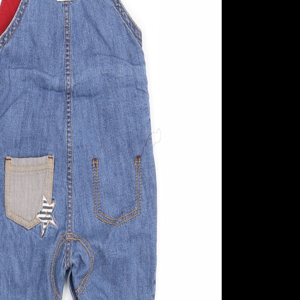 NEXT Boys Blue   Dungaree One-Piece Size 9-12 Months