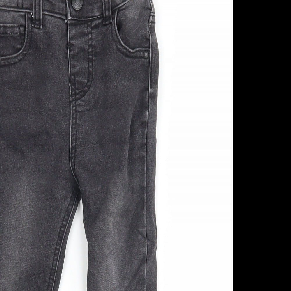 Denim & Co. Boys Black   Capri Jeans Size 18-24 Months