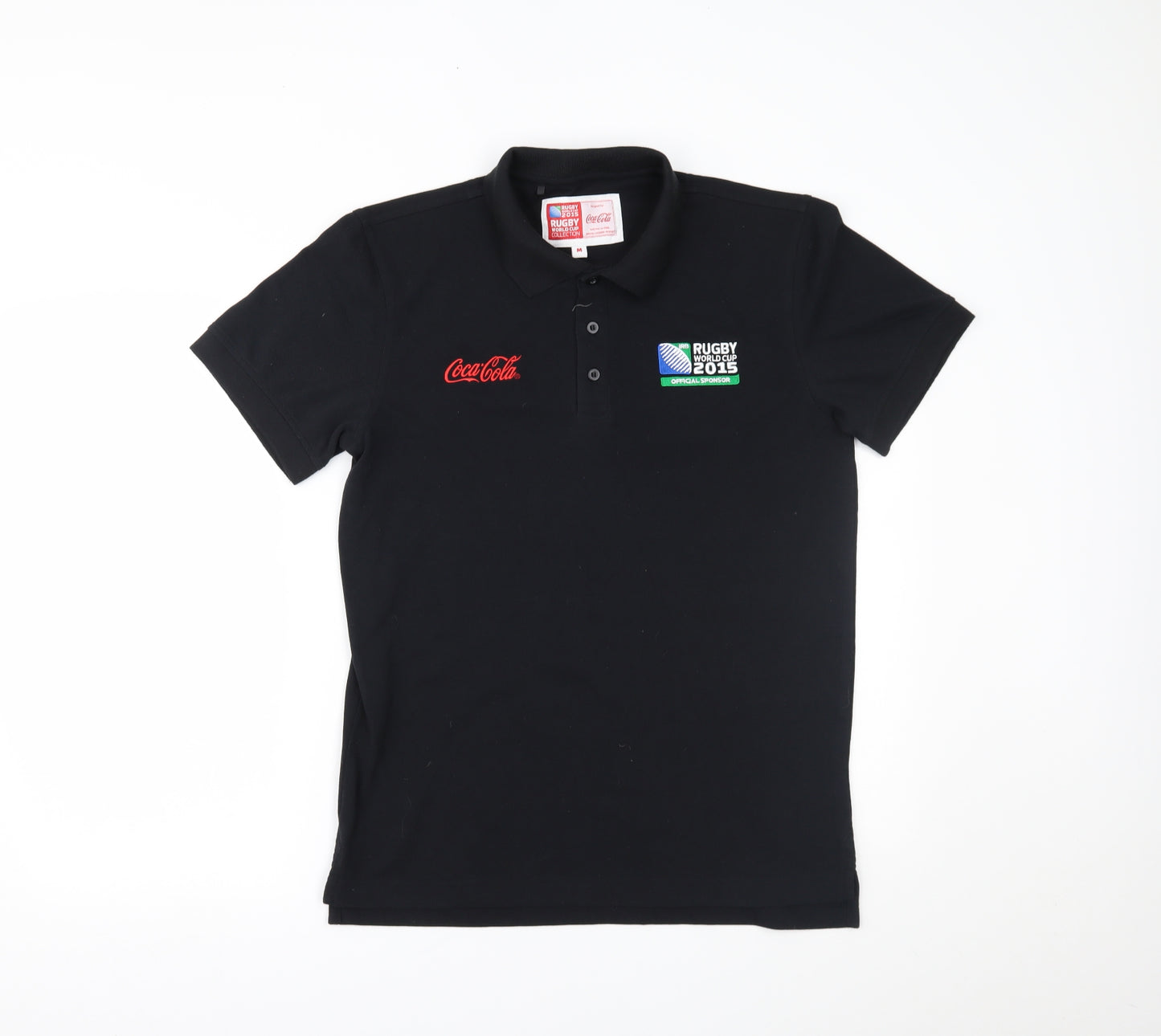 Coca-Cola Mens Black    Polo Size M