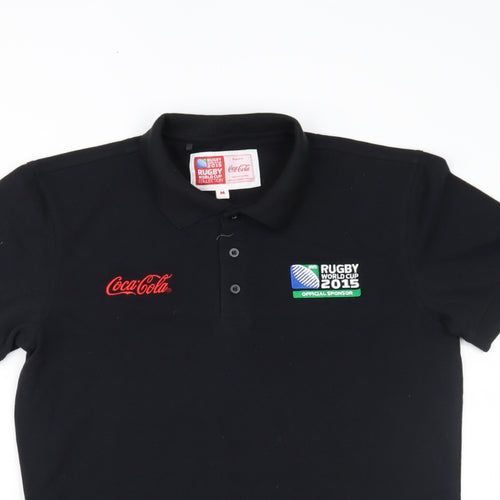 Coca-Cola Mens Black    Polo Size M