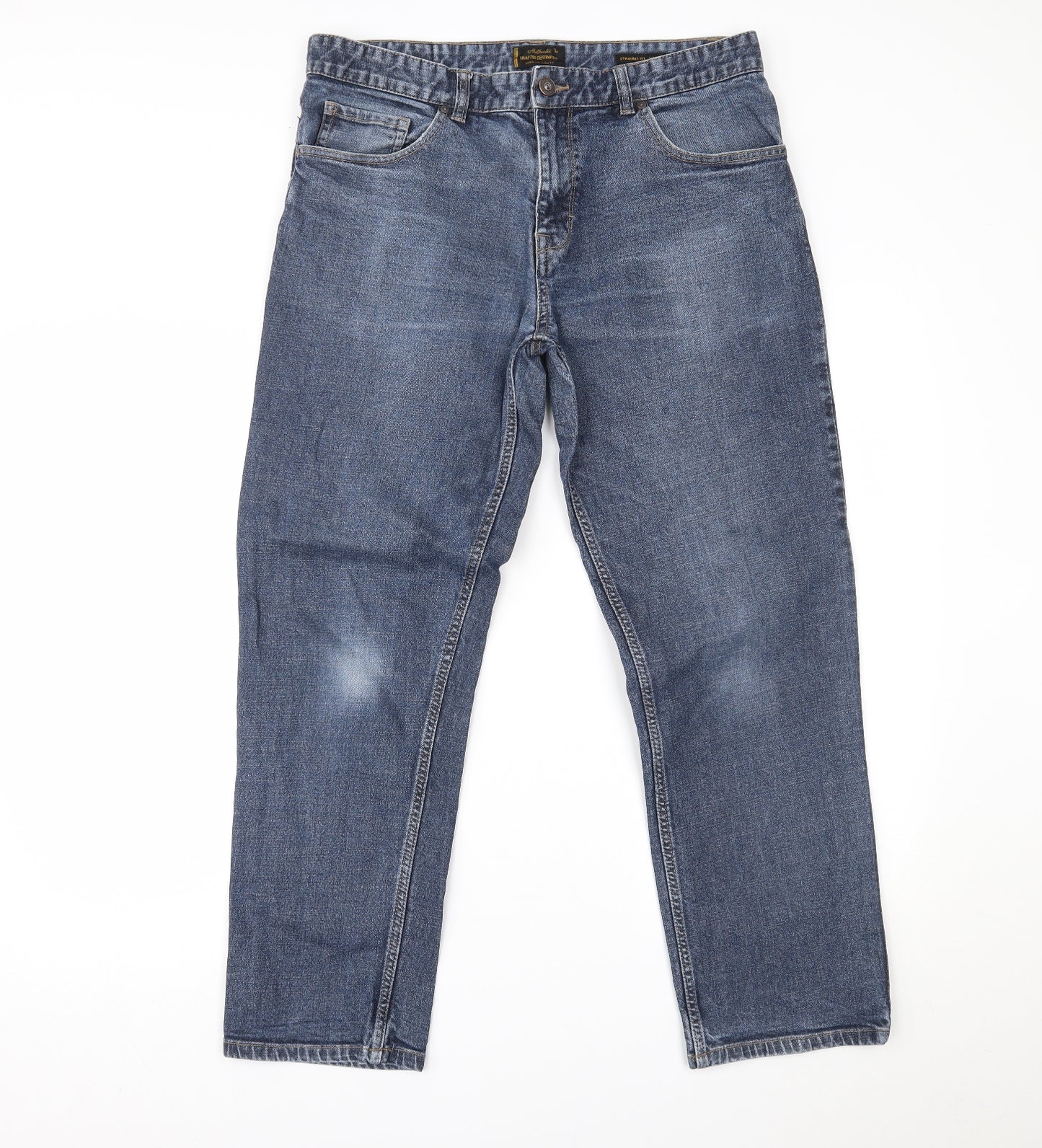 TU Mens Blue  Denim Straight Jeans Size 36 L30 in