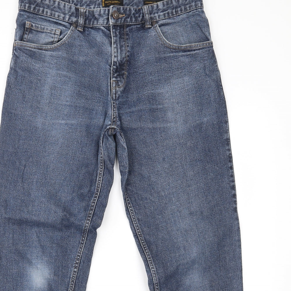 TU Mens Blue  Denim Straight Jeans Size 36 L30 in