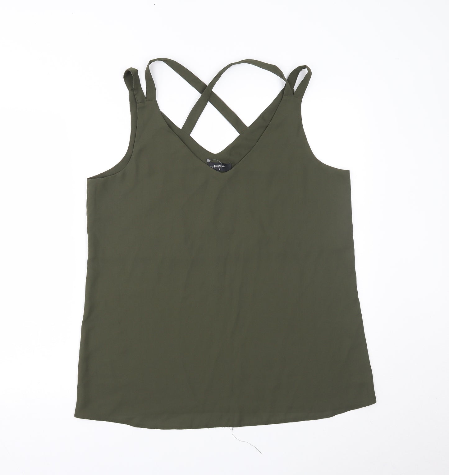 Papaya Womens Green   Camisole Tank Size 16