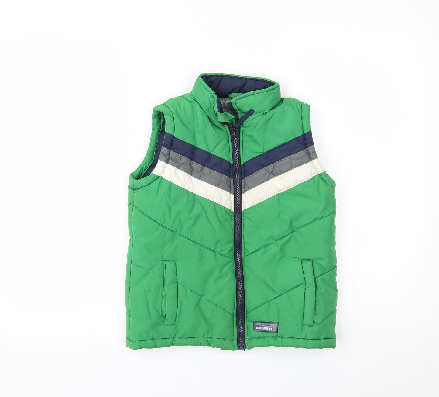 TU Boys Green   Gilet Coat Size 8 Years