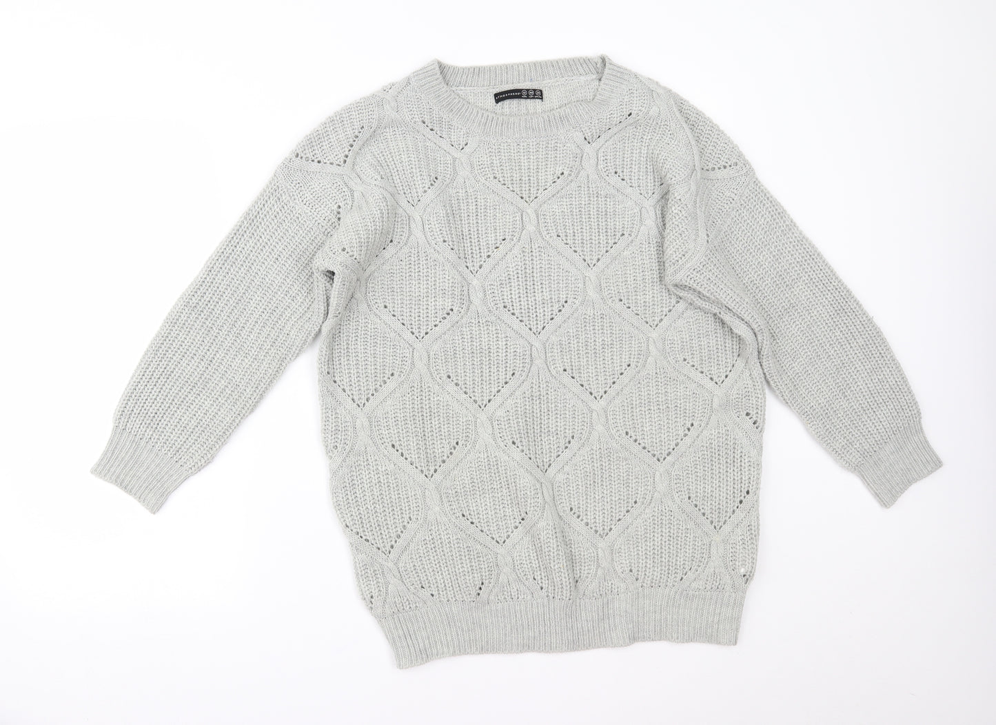Primark Womens Grey   Pullover Jumper Size 12