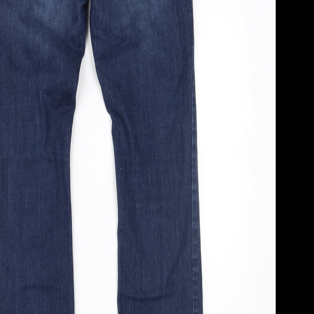 NEXT Womens Blue  Denim Straight Jeans Size 10 L28 in