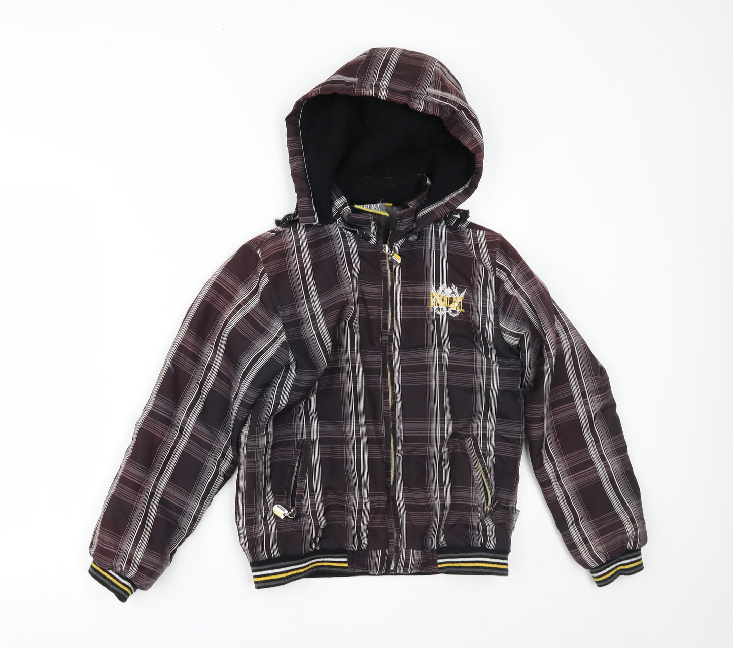 Everlast Boys Brown Check  Basic Coat Coat Size 9-10 Years