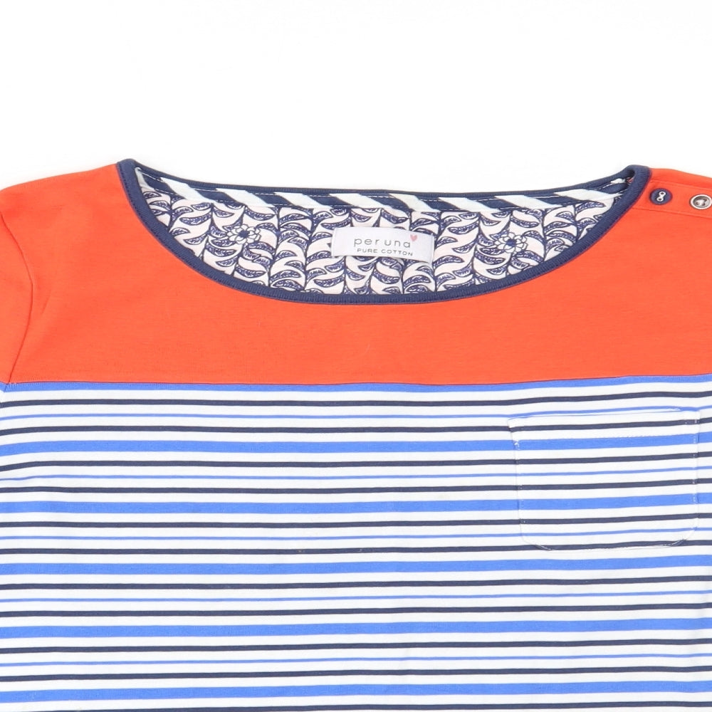 Per Una Womens Multicoloured Striped  Basic Blouse Size 12