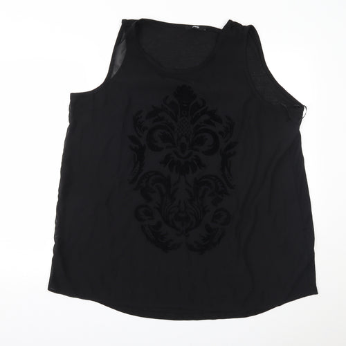 George Womens Black   Basic Tank Size 22