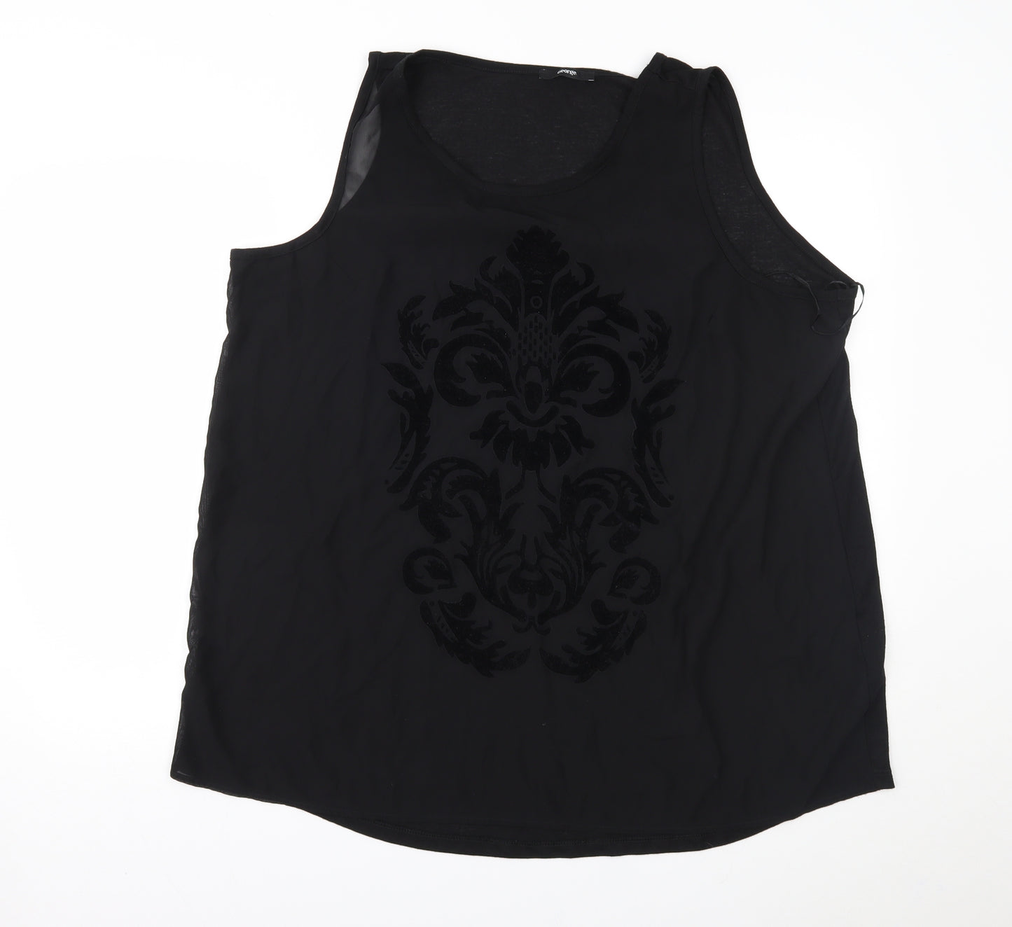 George Womens Black   Basic Tank Size 22