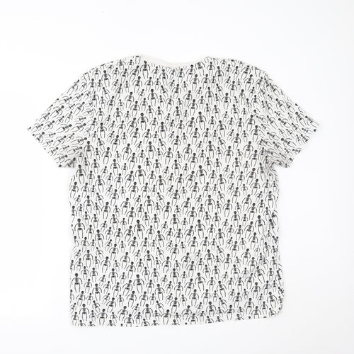 Topman Mens White   Basic T-Shirt Size XL