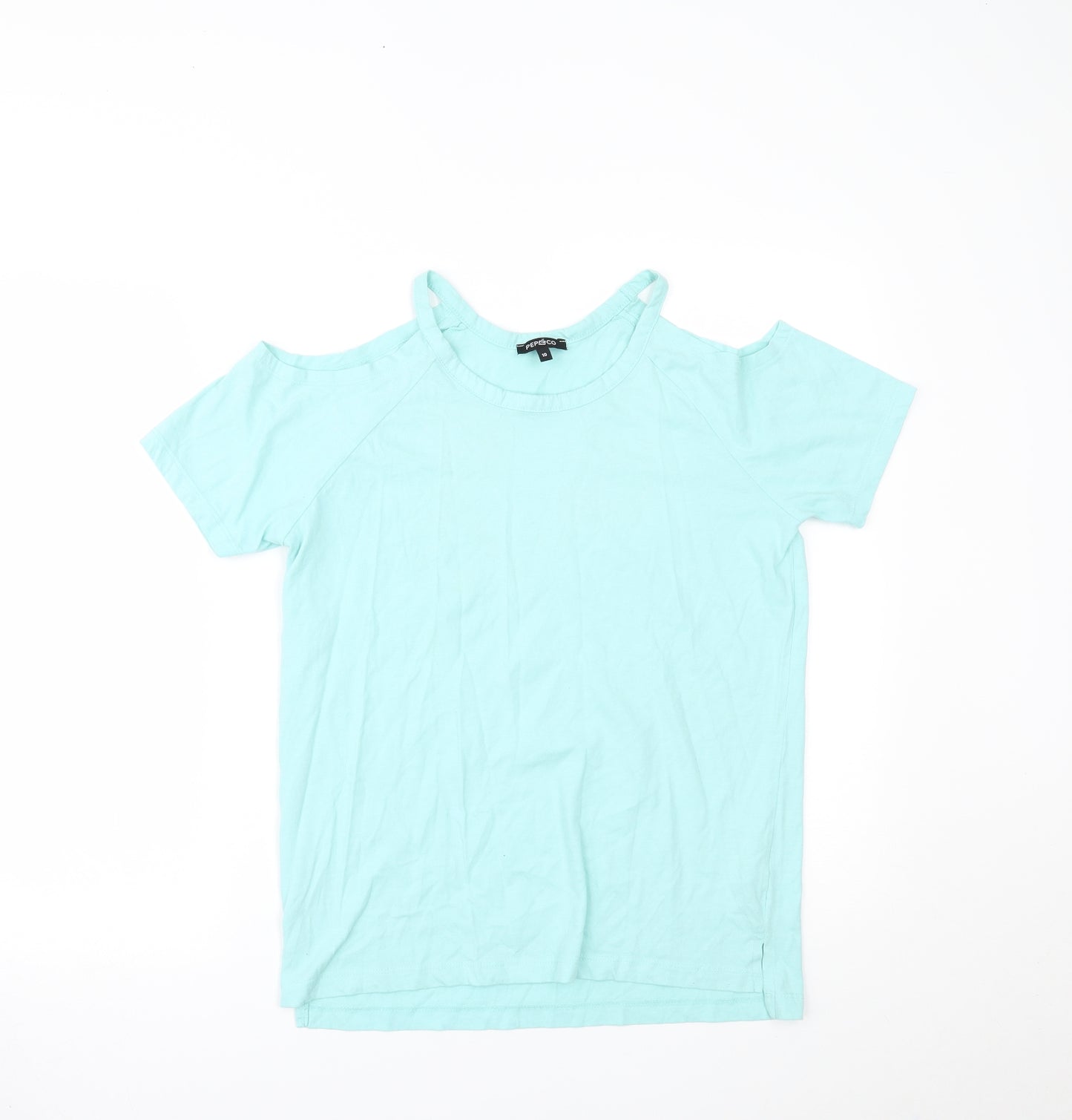 PEP & CO Womens Blue   Basic Blouse Size 10