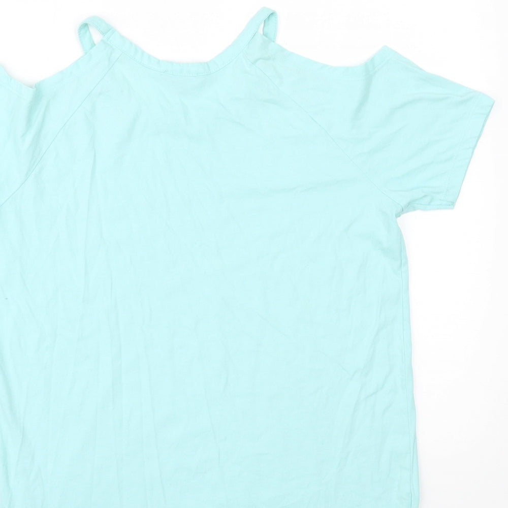 PEP & CO Womens Blue   Basic Blouse Size 10