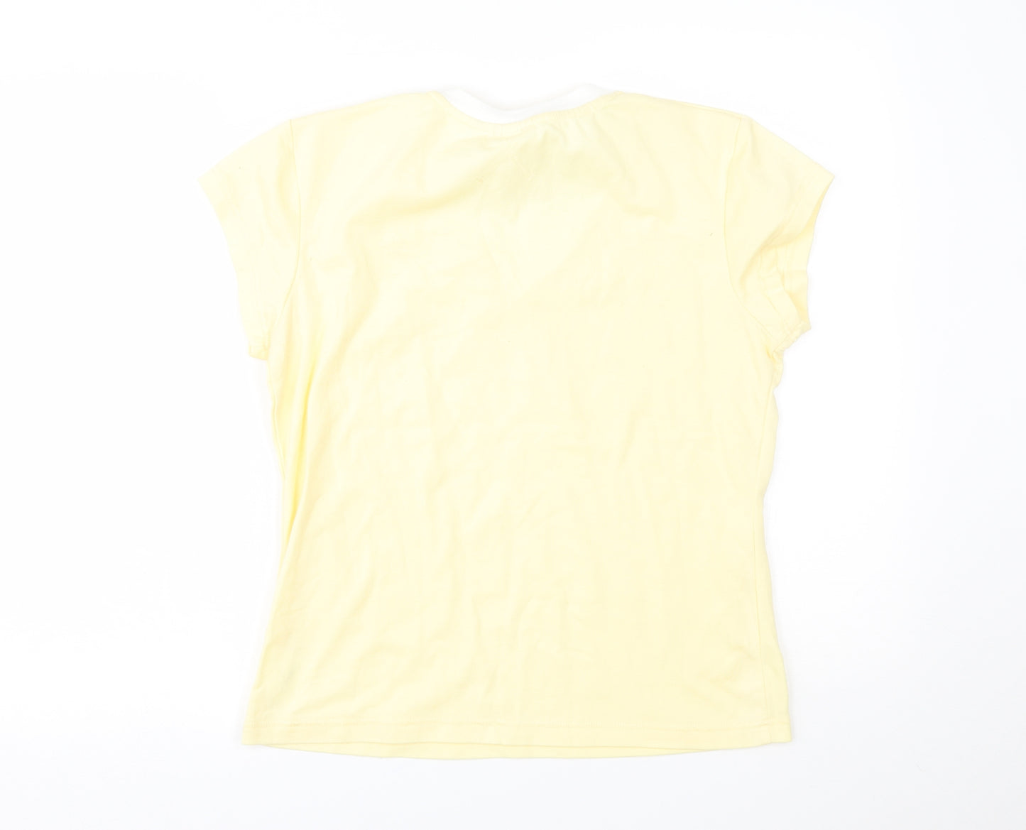 LA Gear Womens Yellow   Basic T-Shirt Size 16