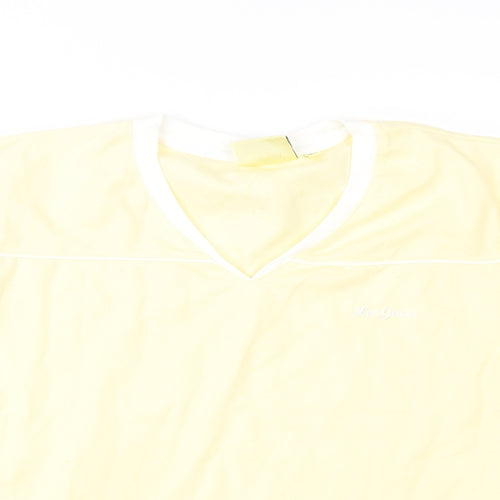 LA Gear Womens Yellow   Basic T-Shirt Size 16