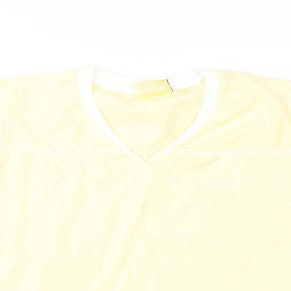 LA Gear Womens Yellow   Basic T-Shirt Size 16