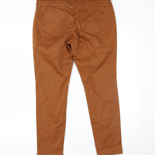 Marks and Spencer Womens Brown  Denim Skinny Jeans Size 16 L24 in