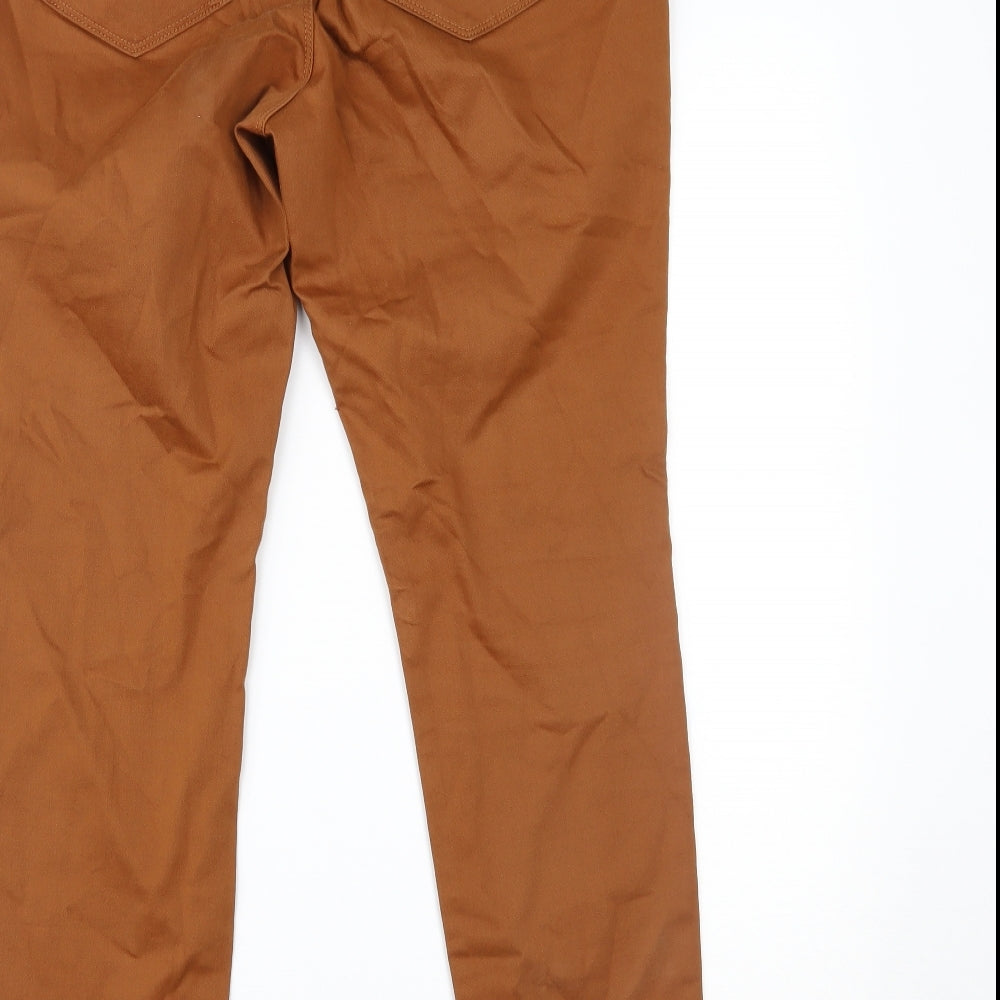 Marks and Spencer Womens Brown  Denim Skinny Jeans Size 16 L24 in