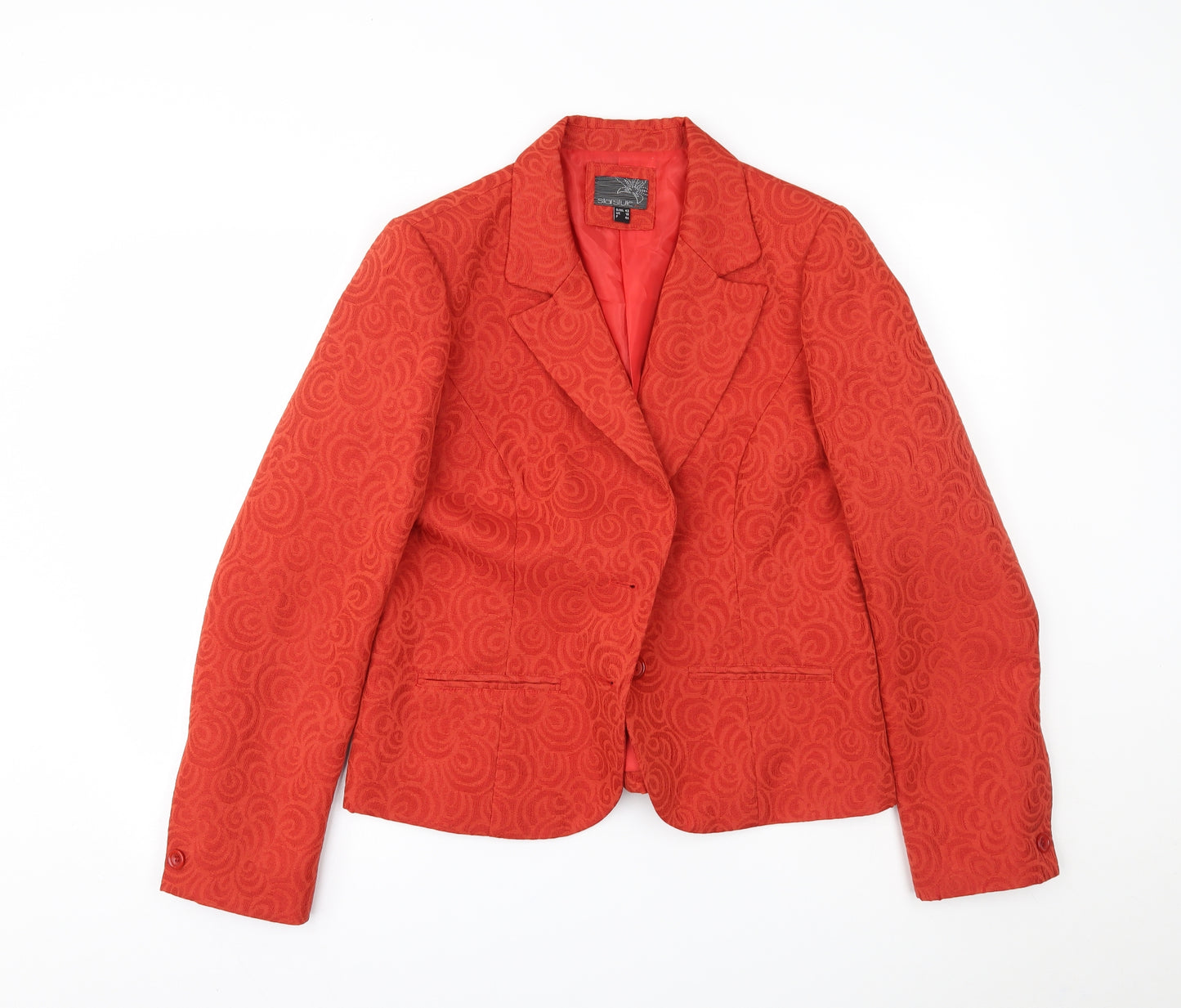 STARSTYLE Womens Red   Jacket Blazer Size 16