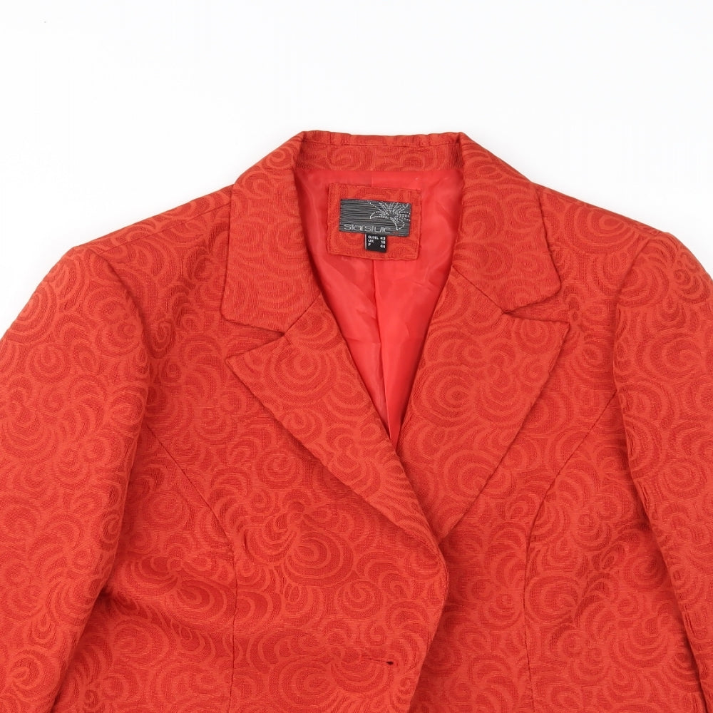 STARSTYLE Womens Red   Jacket Blazer Size 16