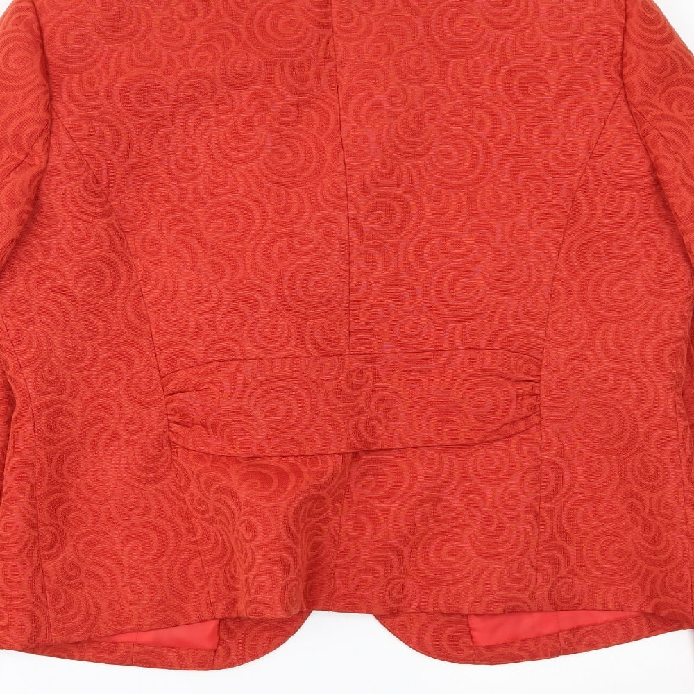 STARSTYLE Womens Red   Jacket Blazer Size 16