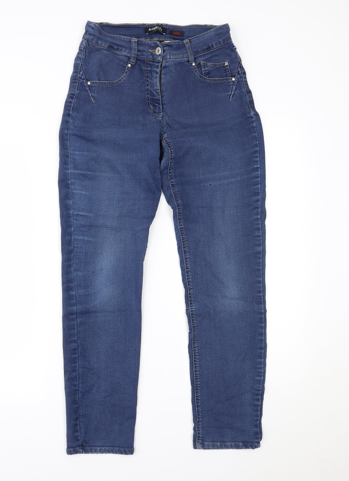 ROBELL Womens Blue  Denim Skinny Jeans Size 10 L26 in