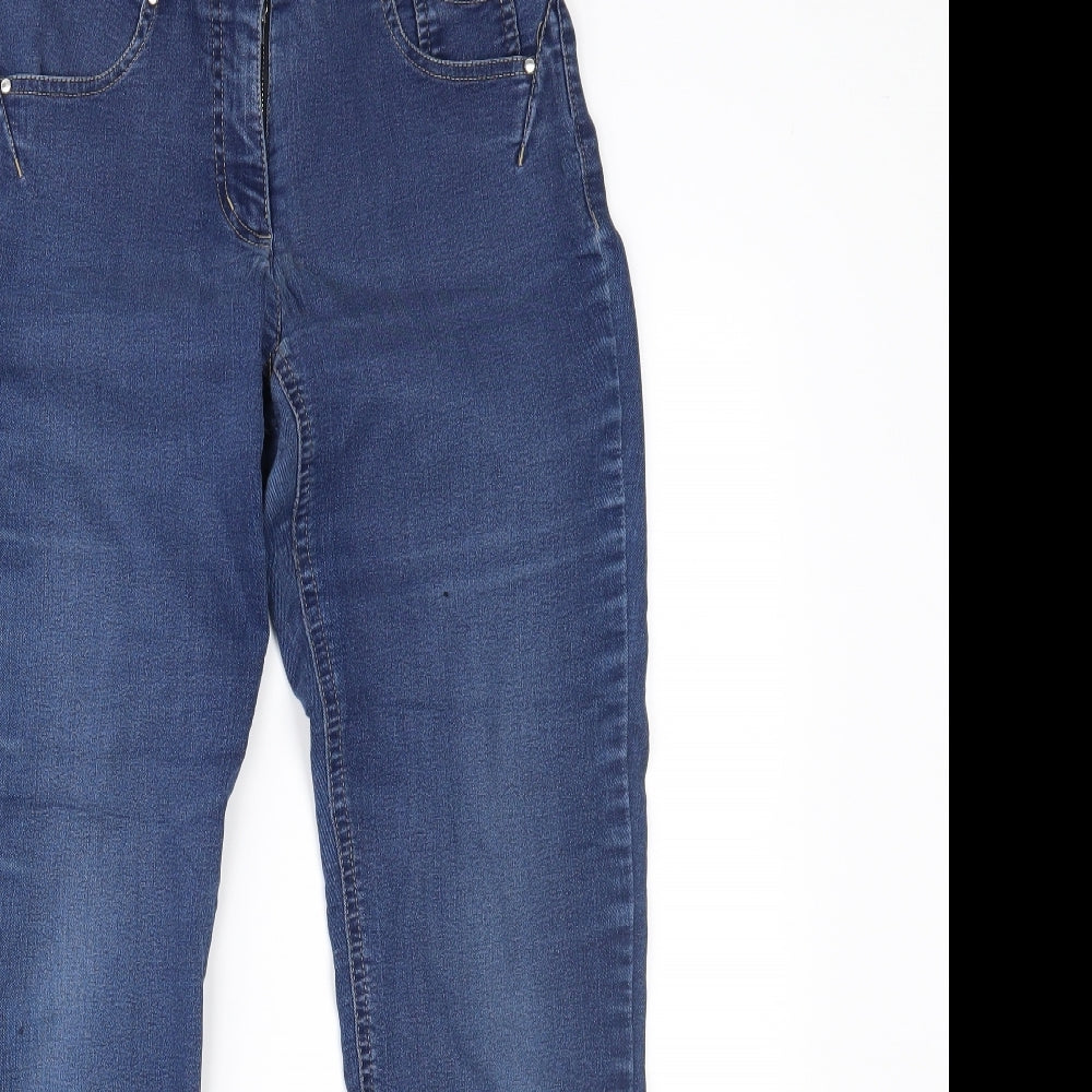 ROBELL Womens Blue  Denim Skinny Jeans Size 10 L26 in