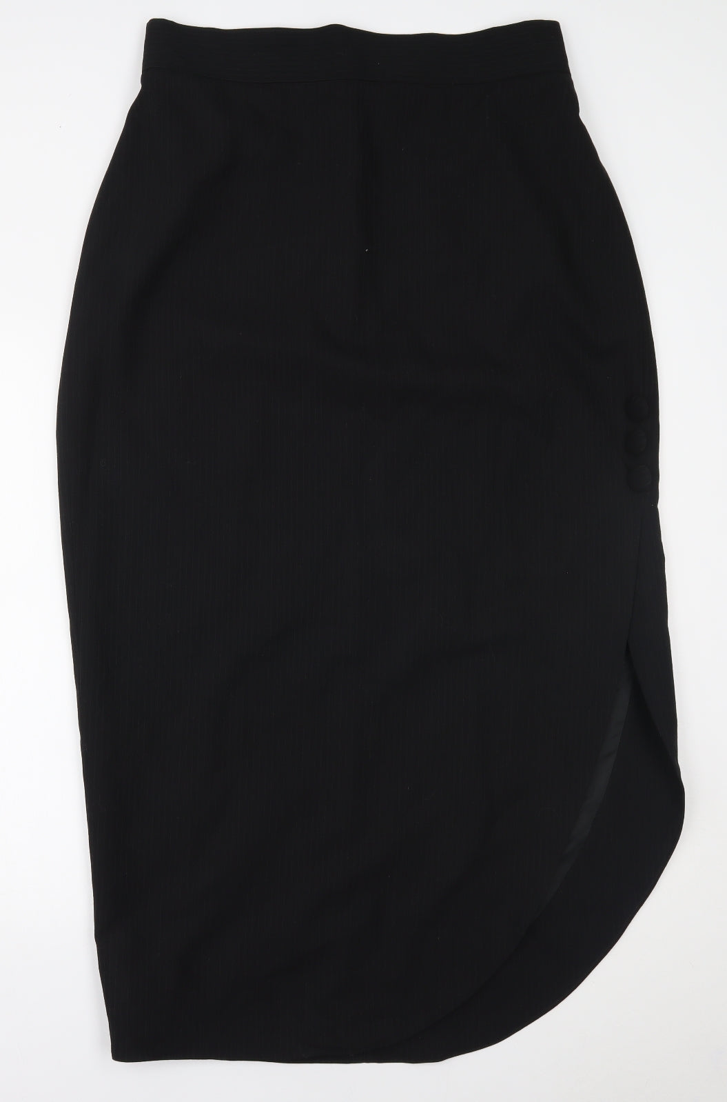 angela holmes Womens Black Striped  Straight & Pencil Skirt Size 16