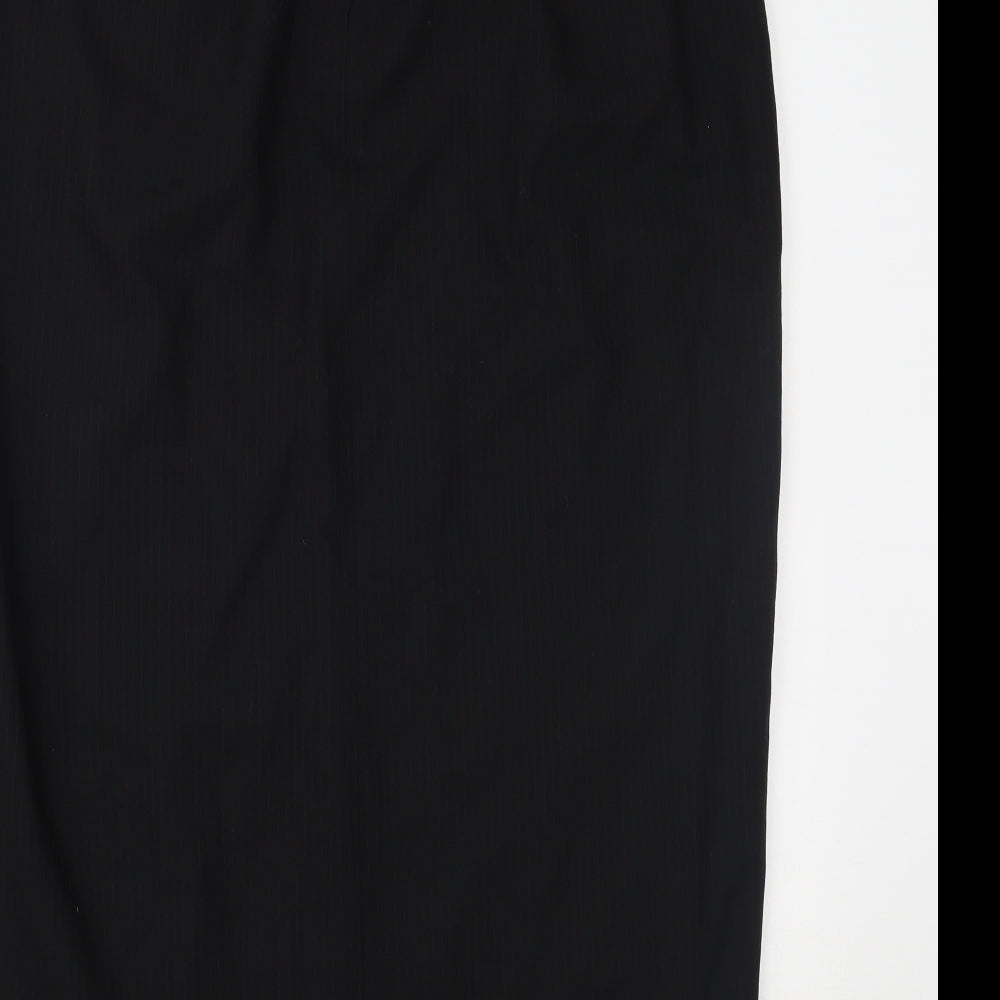 angela holmes Womens Black Striped  Straight & Pencil Skirt Size 16
