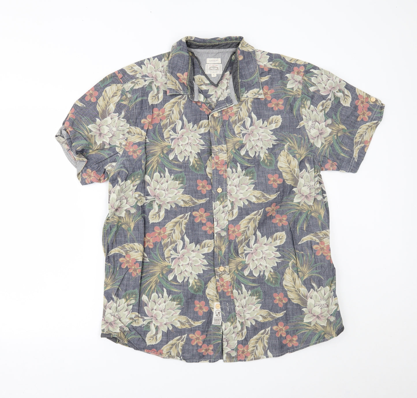 White Stuff Mens Multicoloured Floral   Button-Up Size L