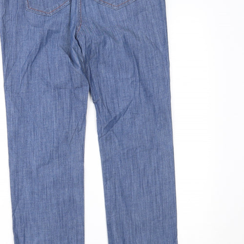 pause cafe Womens Blue  Denim Straight Jeans Size 10 L24 in