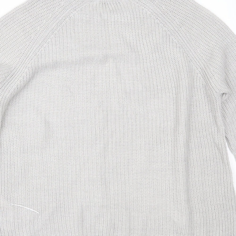Amara Reya Womens Grey   Pullover Jumper Size L