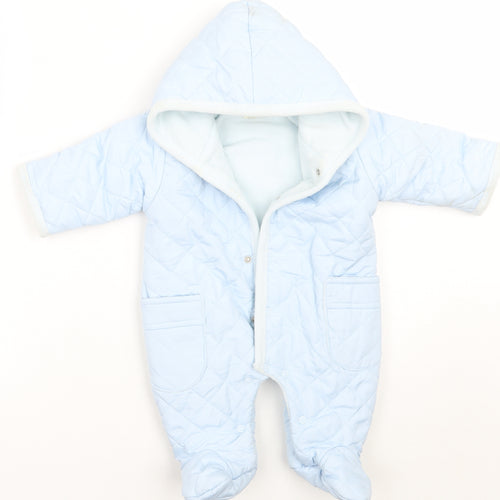 Zip Zap Baby Blue   Babygrow One-Piece Size 0-3 Months