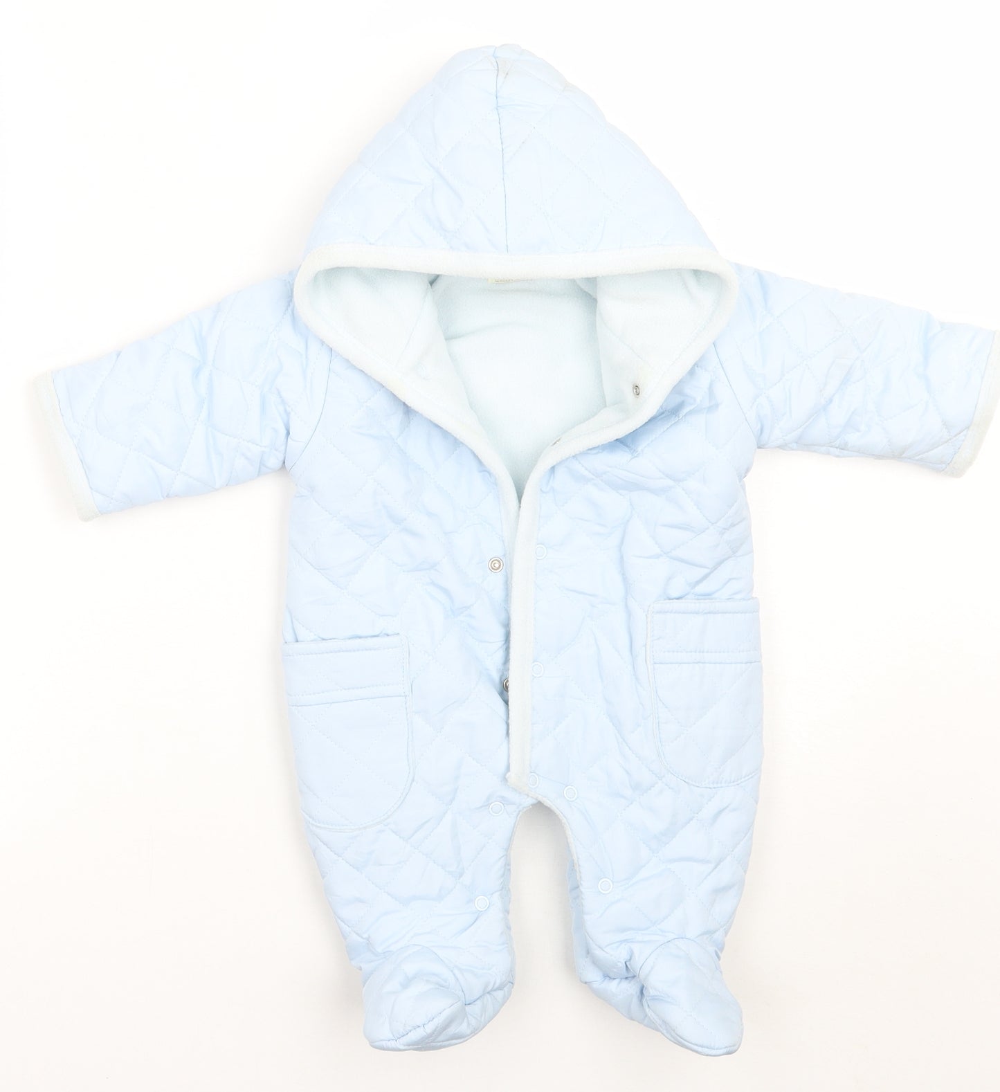 Zip Zap Baby Blue   Babygrow One-Piece Size 0-3 Months