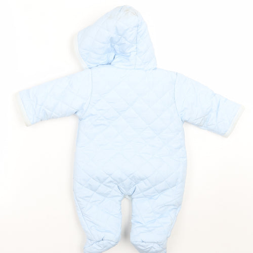 Zip Zap Baby Blue   Babygrow One-Piece Size 0-3 Months