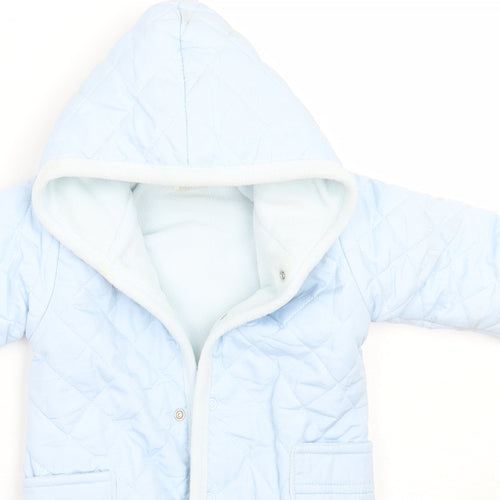 Zip Zap Baby Blue   Babygrow One-Piece Size 0-3 Months