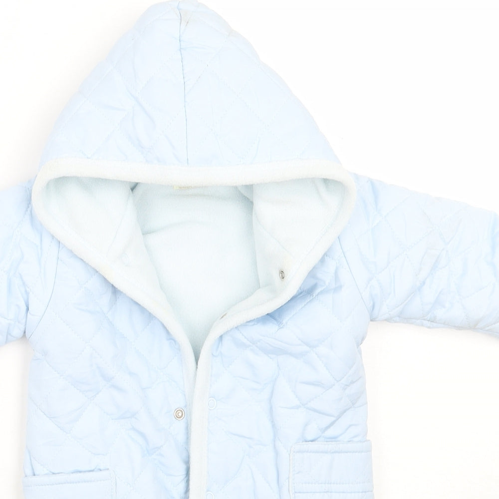 Zip Zap Baby Blue   Babygrow One-Piece Size 0-3 Months