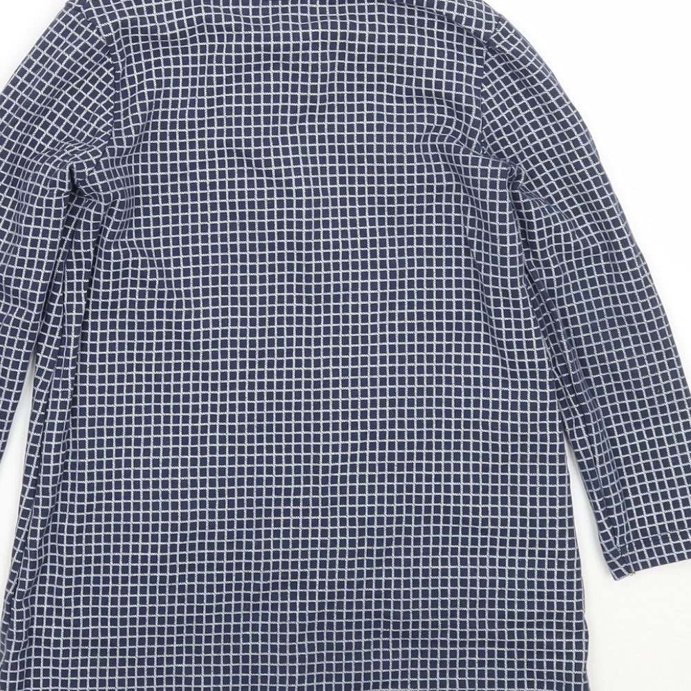 George Girls Blue Check  Jumper Dress  Size 3-4 Years