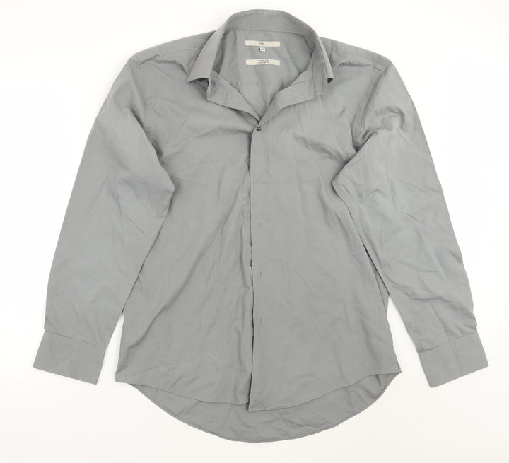 NEXT Mens Grey Button-Up Size 16