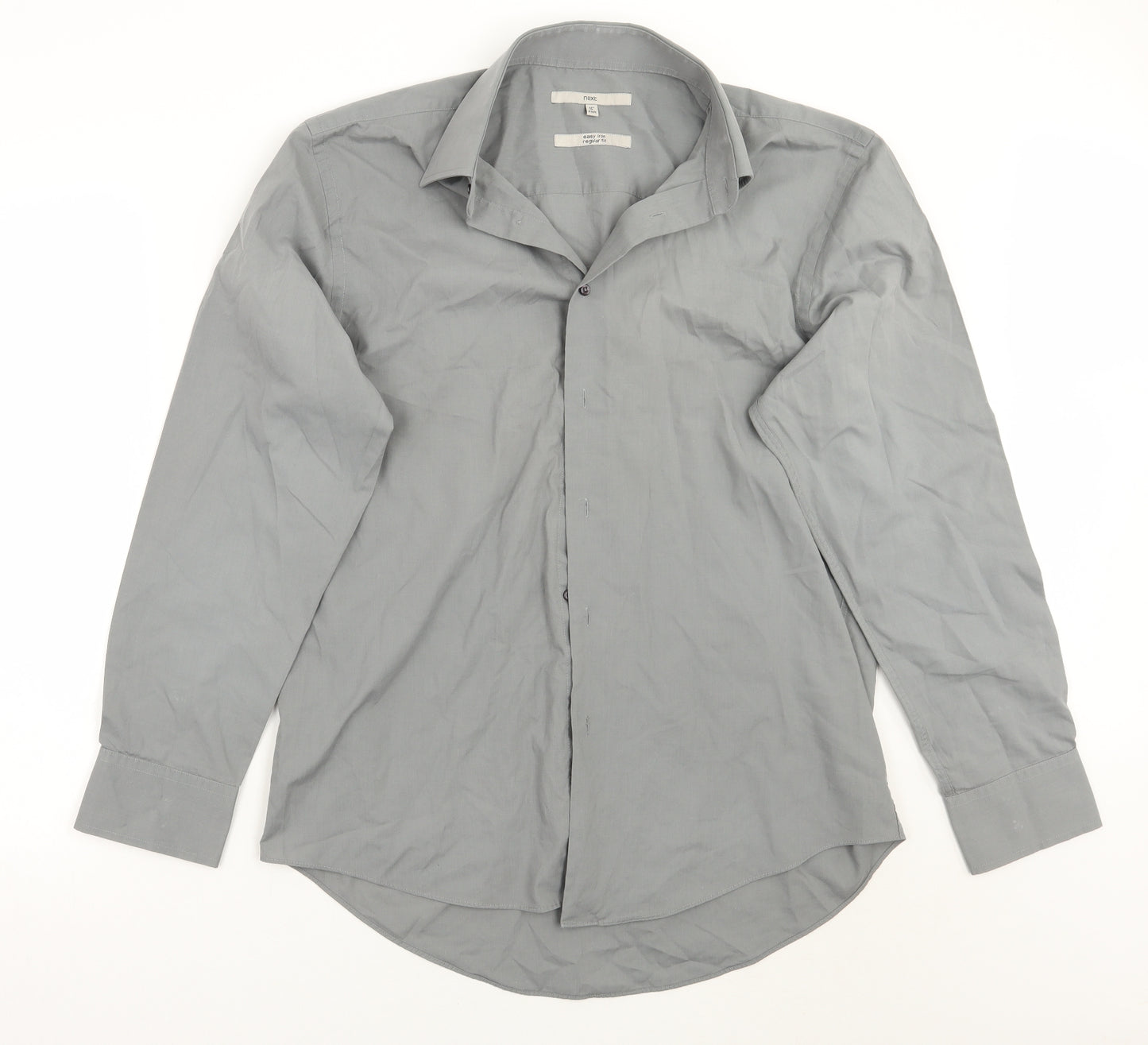 NEXT Mens Grey    Button-Up Size 16
