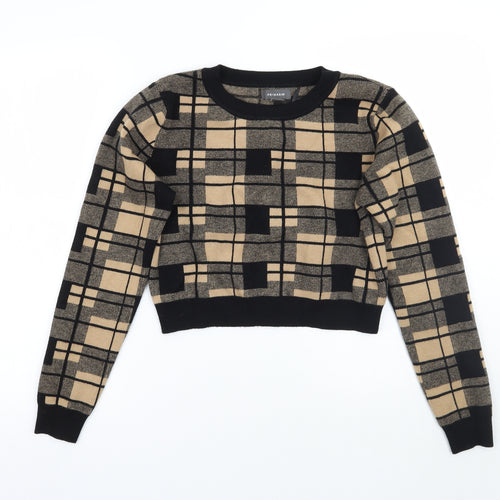 Primark Womens Beige Check  Pullover Jumper Size S