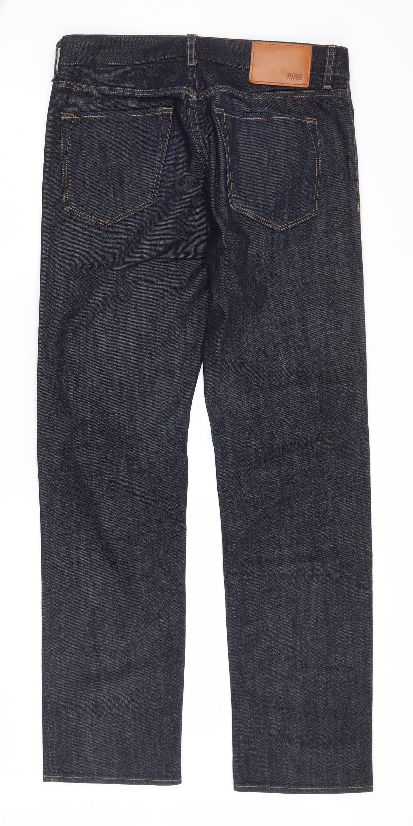 HUGO BOSS Mens Blue   Straight Jeans Size 32 L30 in