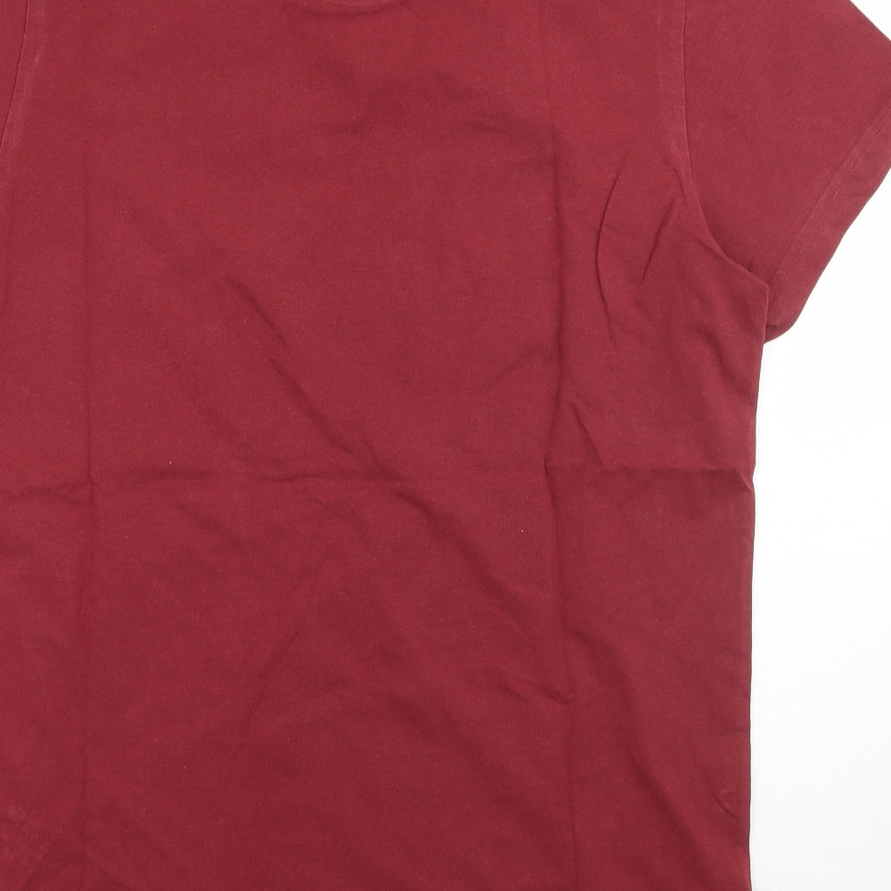adidas Mens Red    T-Shirt Size M