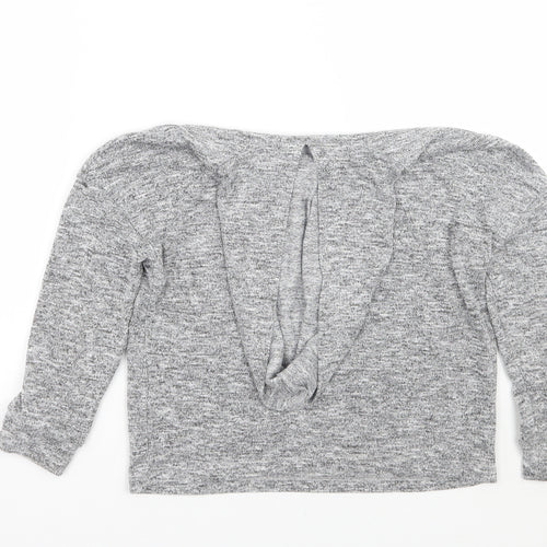 Matalan Girls Grey   Pullover Hoodie Size 8 Years