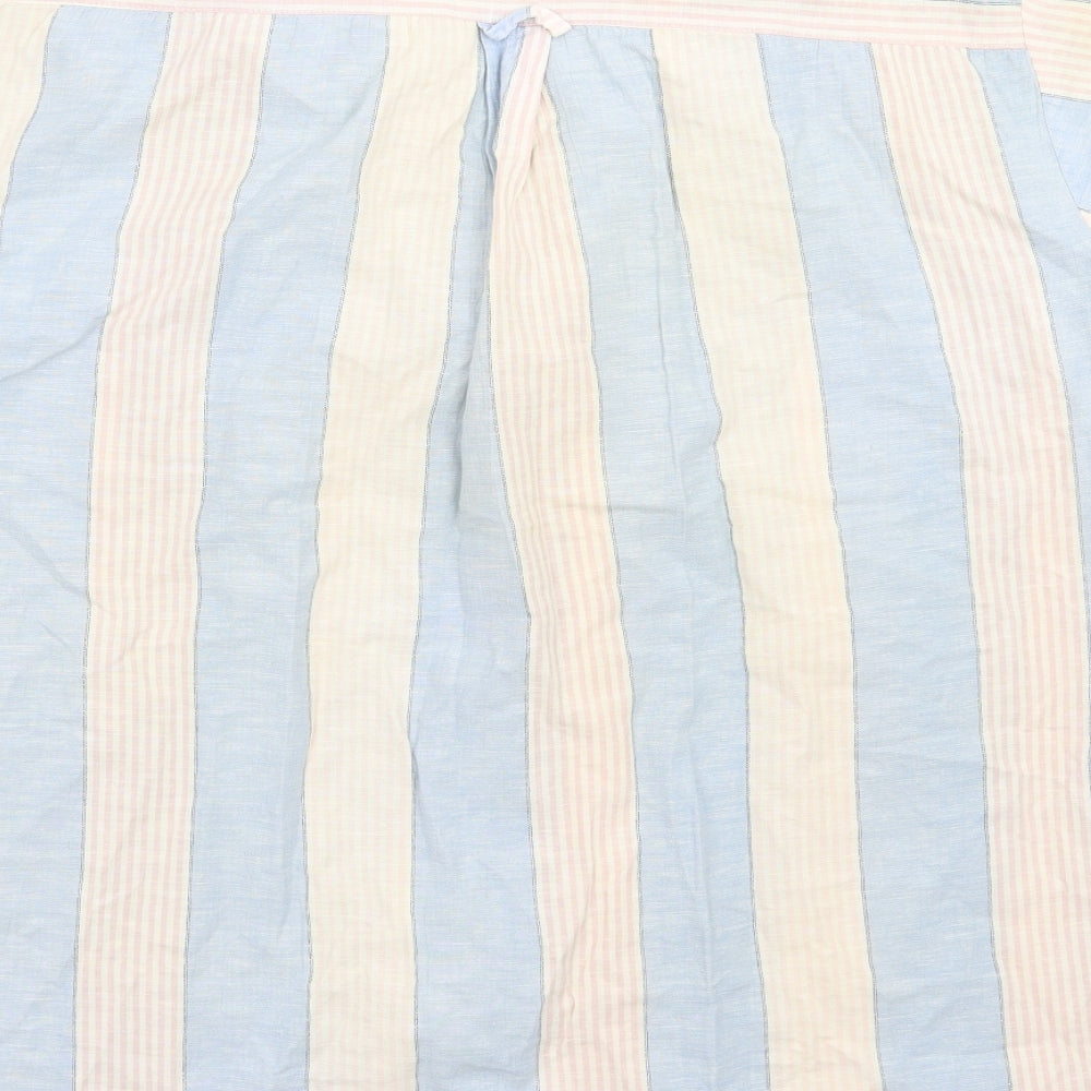 st bernard Womens Blue Striped  Basic Button-Up Size 14