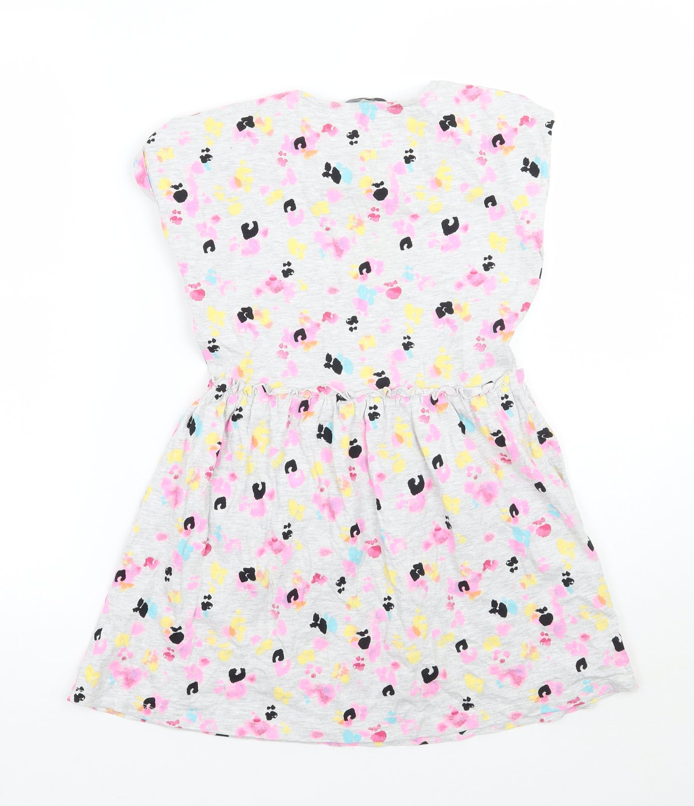 George Girls Grey Animal Print  A-Line  Size 8-9 Years